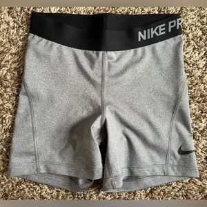 Grey Nike Pro Shorts